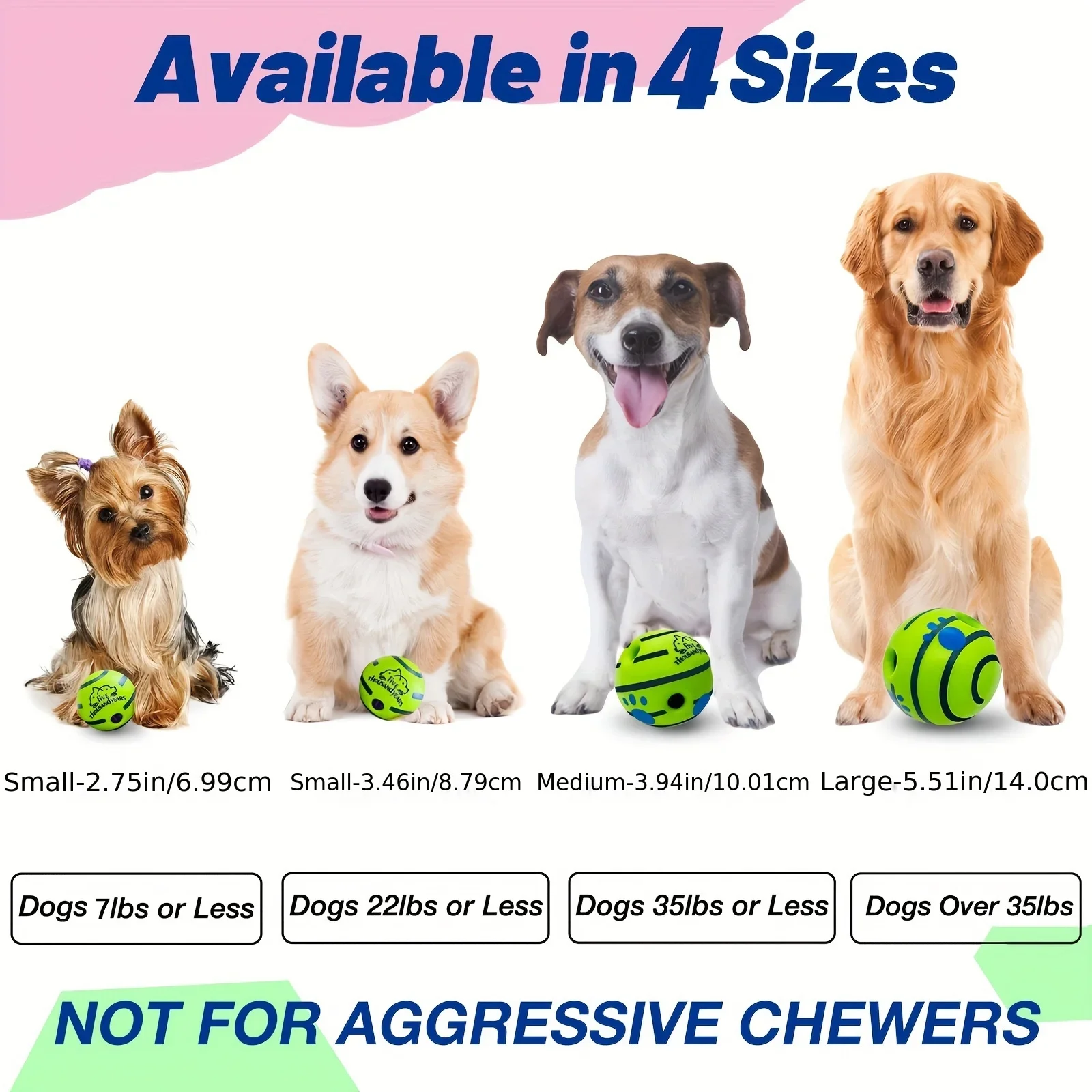 Pelota sonora para perros, juguete interactivo que estimula la mente - imagen 4
