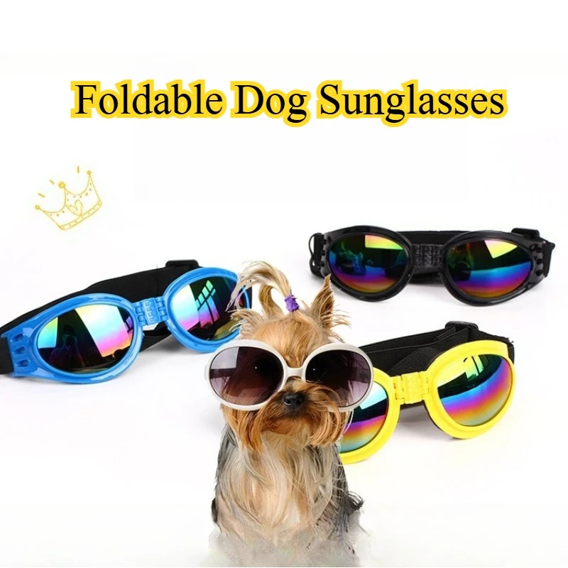 Gafas plegables para perros, gafas de sol con protección UV para gatos y perros, gafas de moda para mascotas de 6 colores, accesorios para cachorros con protección solar de verano - imagen 2