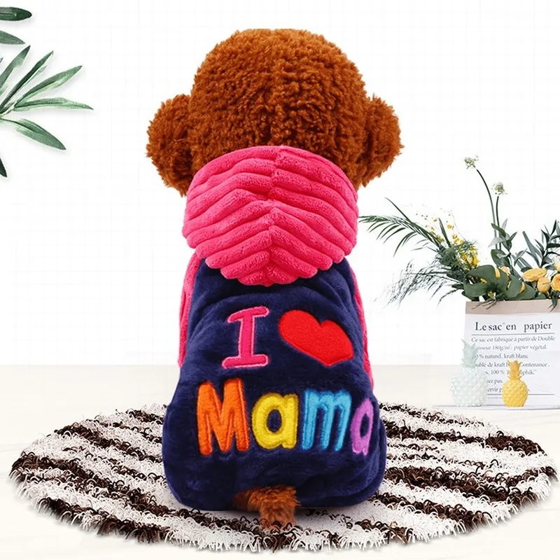 Ropa de invierno para perros, suministros para mascotas, cachorros pequeños, cuatro pies de grosor, venta al por mayor, primavera y otoño, ropa de algodón - imagen 2