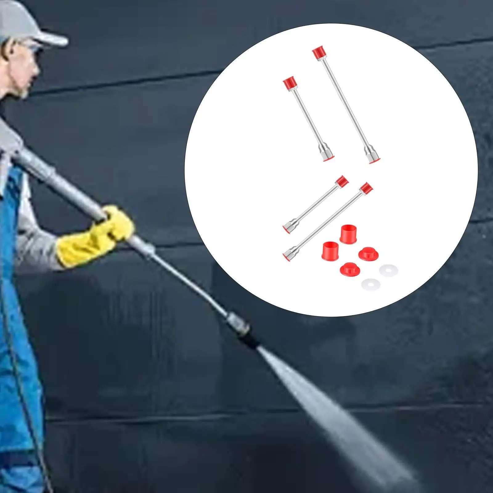 Poste de extensión para pulverizador de pintura sin aire, poste de extensión, lanza de pulverización profesional,