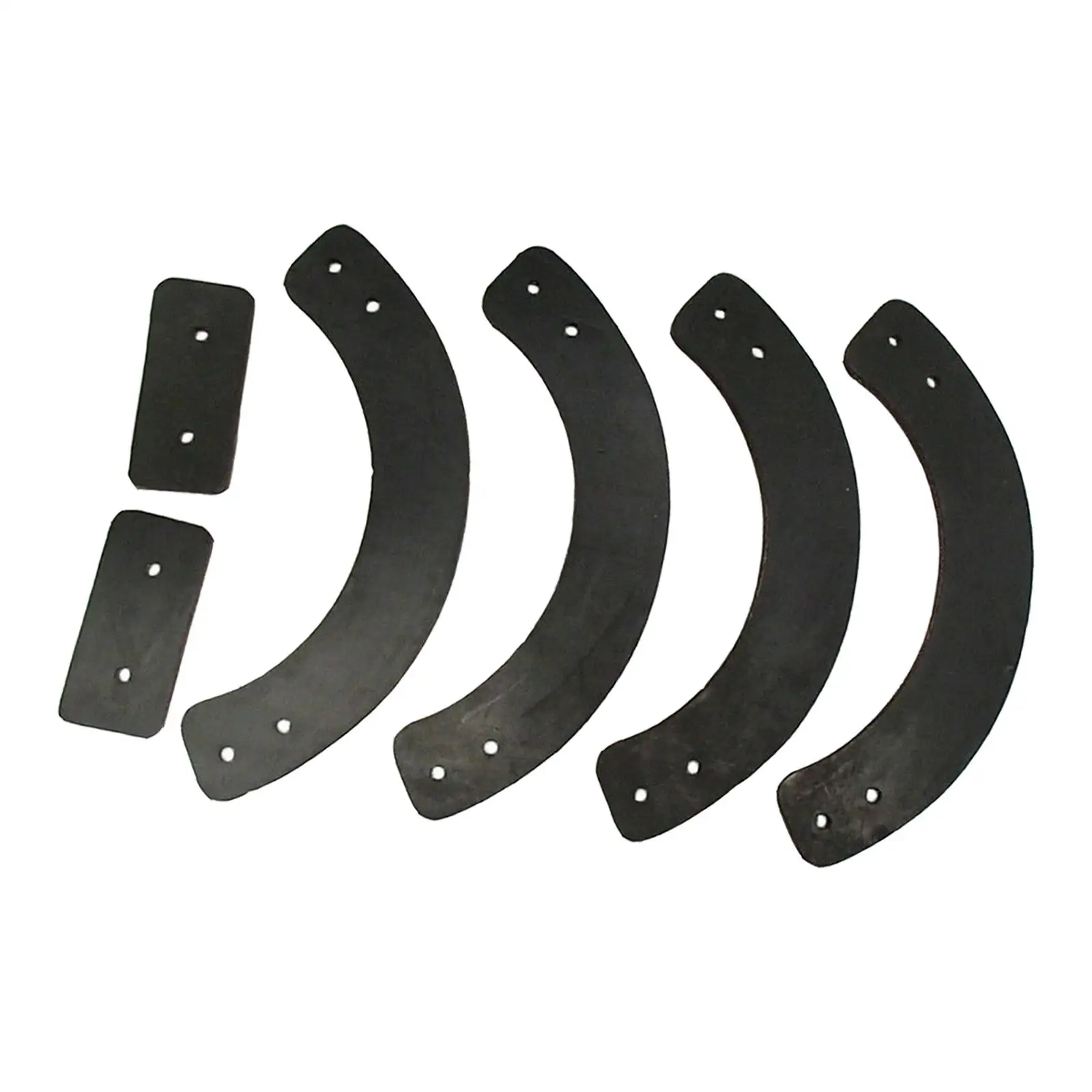 6Pcs Snowblower Rubber Paddles Repair Outdoor Replacement Easy to Install Maintenance 780-035 13167 735-04033 Snow Thrower Spare