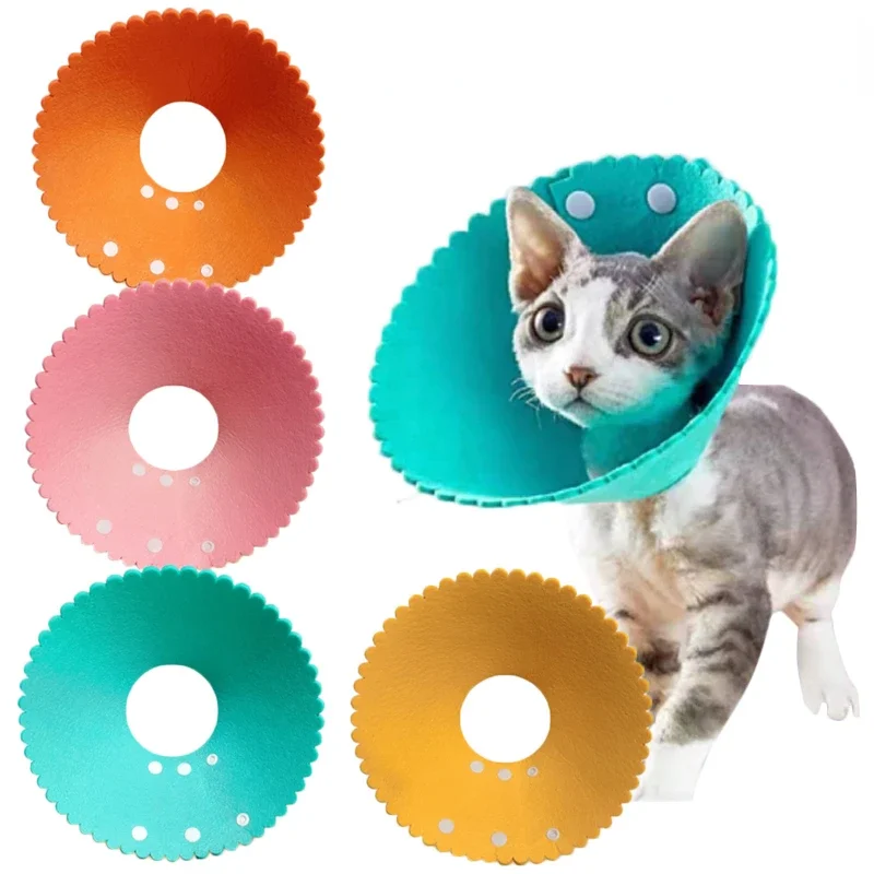 Collar de recuperación de gato en forma de flor, Collar antimordedura, antilamer, curación de heridas, protección, Collar isabelino, suministros para mascotas - imagen 5