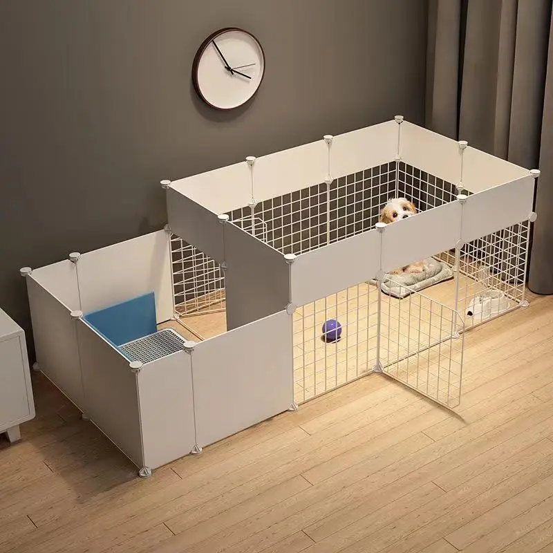 Valla de seguridad para perros, jaula grande para perros, cachorros, gatos, barras extraíbles para interiores, vallas para mascotas, gatos, perros, puertas, camas, accesorios, barrera - imagen 4