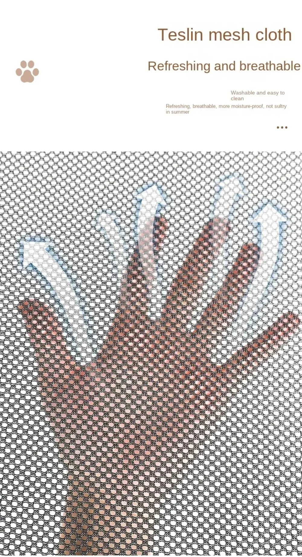 Cama elevada para mascotas, Mini cama plegable para acampar para perros y gatos, casa portátil, extraíble, lavable, perrera para cachorros, hamaca para perros - imagen 3