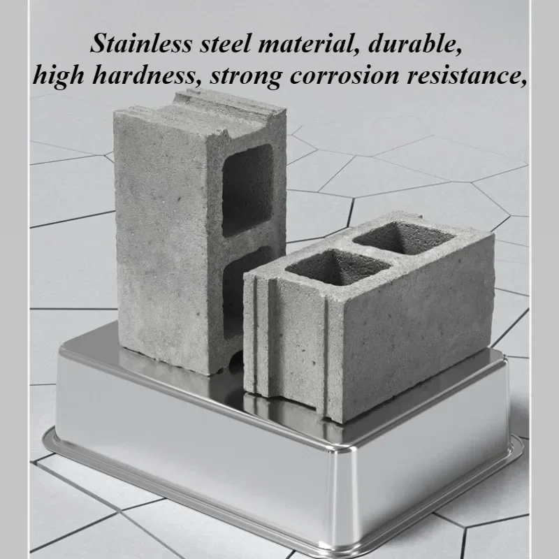 Caja de arena para gatos de gran tamaño, cajas de arena para gatos de acero inoxidable cerradas, tapa, cajas de arena para gatos, bandeja de entrenamiento para inodoro, productos de limpieza para gatos - imagen 3