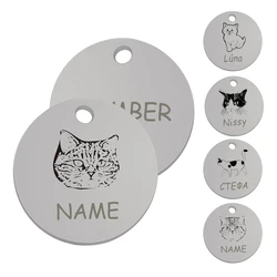 Collar personalizado con placa identificativa para gatos y perros