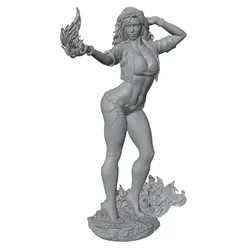 Figurita de resina sin pintar para juegos de rol y colección