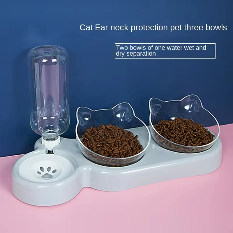 Suministros para mascotas, cuencos elevados para gatos y perros, comederos dobles duraderos para gatos y perros, suministros elevados para alimentación y beber para gatos - imagen 3