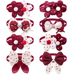 50 Uds. Pajaritas para perros pequeños y gatos, lazo para mascotas, regalo, pajarita ajustable a la moda para perros, corbatas para perros, mascotas, suministros para el cuidado de perros