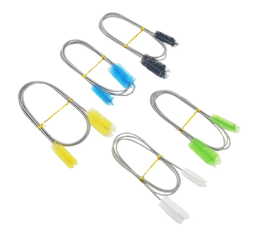 Cepillo de limpieza de acuario para bomba de filtro de agua, tubo de lirio, manguera de tubo de aire, cepillo de tanque de peces de acero inoxidable, accesorios de bomba de agua - imagen 4
