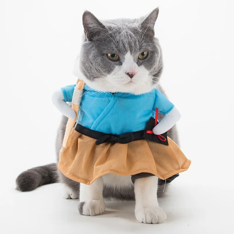 Ropa de Cosplay para mascotas, accesorios divertidos para Halloween, Navidad, juegos de rol, Moda para gatos y perros, suministros para mascotas - imagen 2