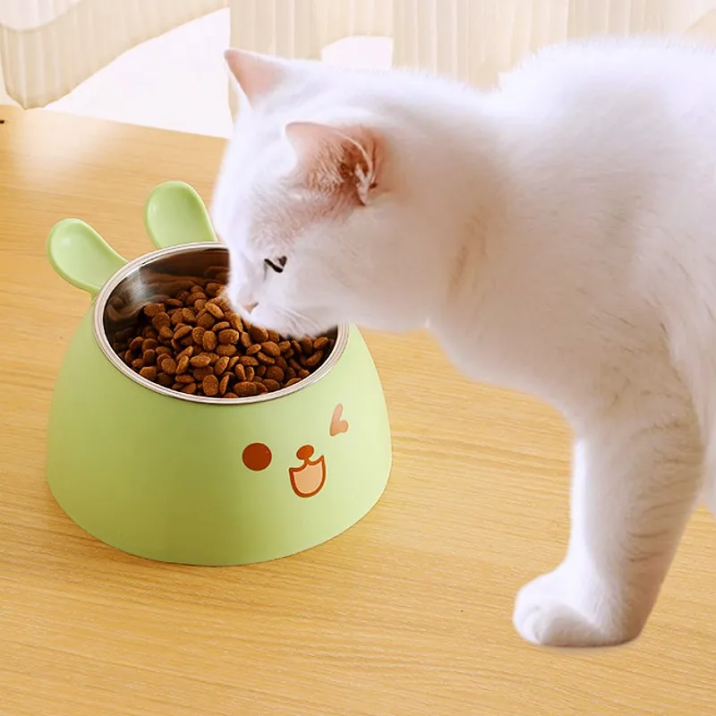 Cuenco de comida antideslizante acero inoxidable para perros y gatos - imagen 2
