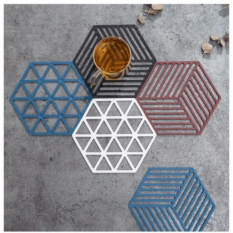 Mantel de mesa de silicona Vintage, posavasos para platos calientes, soportes multifuncionales para ollas, almohadillas resistentes al calor para Cocina - imagen 4