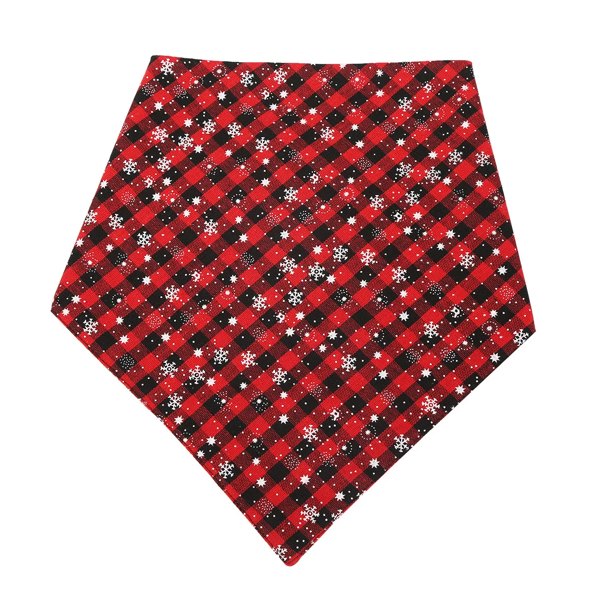 Nueva toalla triangular navideña para mascotas, toalla de Saliva para perros a cuadros, bufanda para gatos, suministros para mascotas - imagen 4
