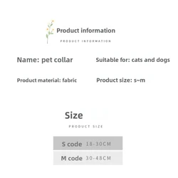 Collar para gatos y perros con flor Daisy – Hebilla liberación rápida