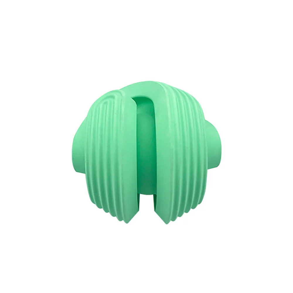 Bola dispensadora de golosinas para adiestramiento al aire libre para perros, juguete masticable duradero para limpieza de dientes, juguete molar interactivo para cachorros - imagen 3