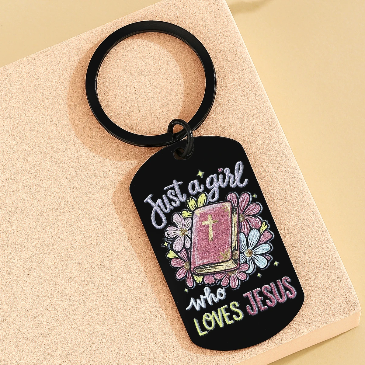 Regalo cristiano para mujeres, amigos, regalos de Jesús, llavero de cruz de la Biblia, regalo de Dios religioso para mujeres, niñas, hijas, regalos basados en la fe - imagen 5