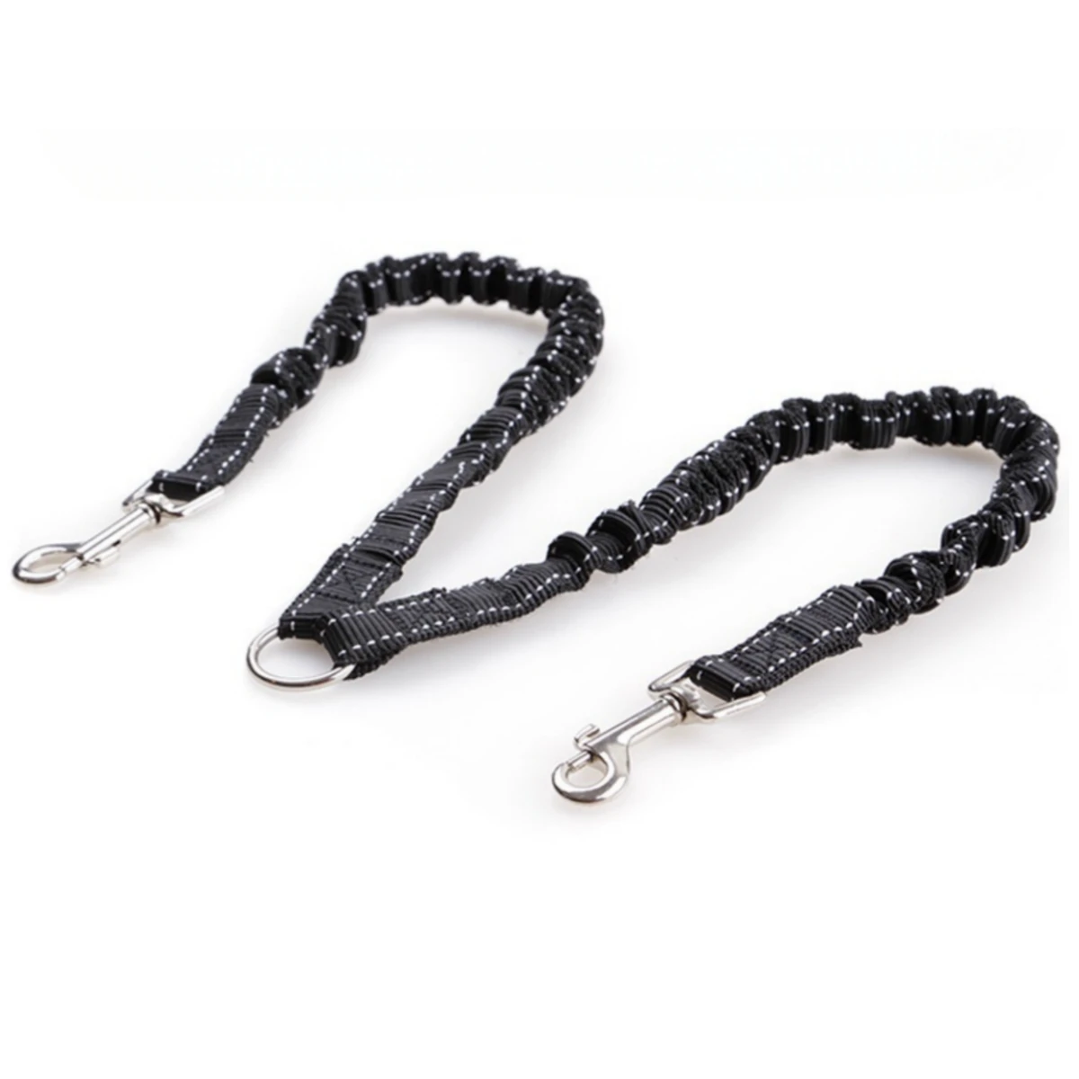 Correa para perro, cuerda para perro de doble cabeza, cuerda para tirar de perro de doble cabeza, cuerda de remolque retráctil, amortiguación de correa para mascotas - imagen 3