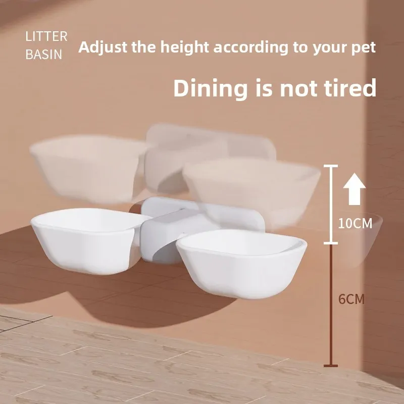 Nuevo Cuenco doble para mascotas, alimentador automático, dispensador de agua, lavabo de comida para gatos, cuenco para perros, suministros para mascotas, comederos para perros - imagen 3