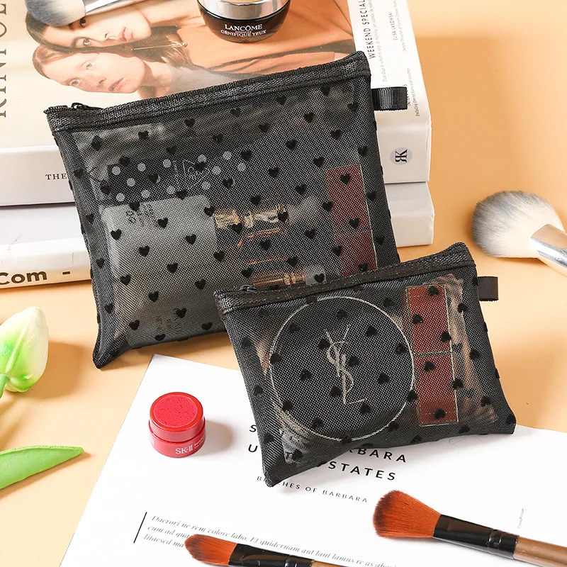 Mini bolsa corazón transparente para snacks y medicamentos de gatos - imagen 3