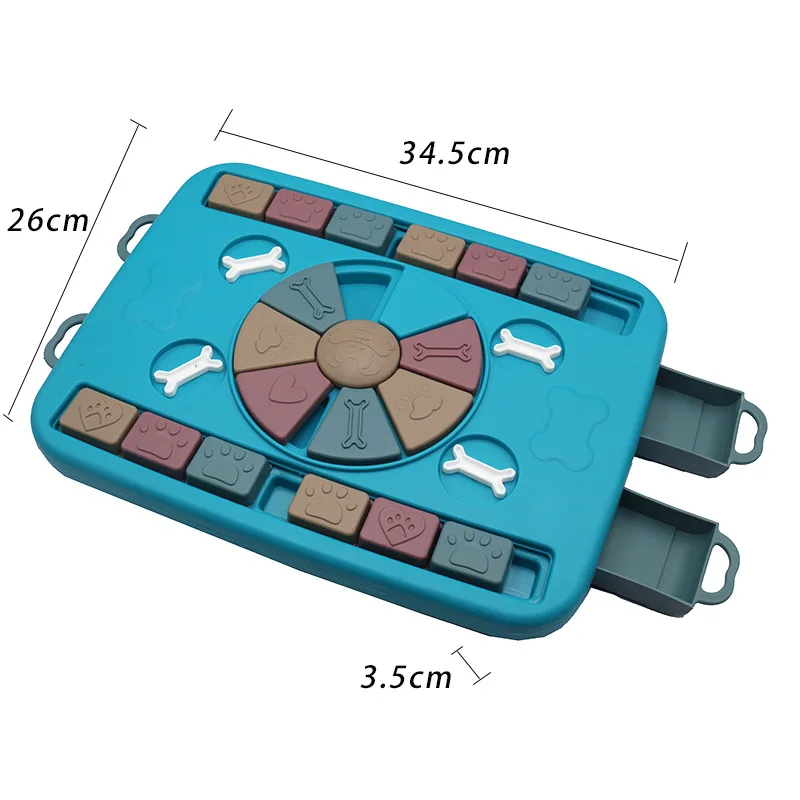 Juguete puzzle interactivo para perro – Alimentador lento inteligente