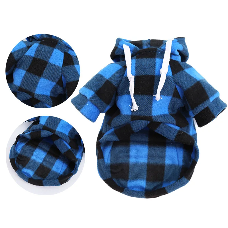 Ropa cálida de invierno para perros, sudaderas con capucha de lana suave para perros pequeños, suéter para Chihuahua Pug, ropa, abrigo para cachorros y gatos, chaqueta - imagen 3