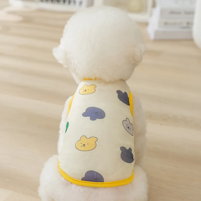 Chaleco refrescante para perros, ropa de verano de malla transpirable para perros grandes, ropa Golden Retriever Labrador, camisa para perros y niñas, chalecos para gatos - imagen 2