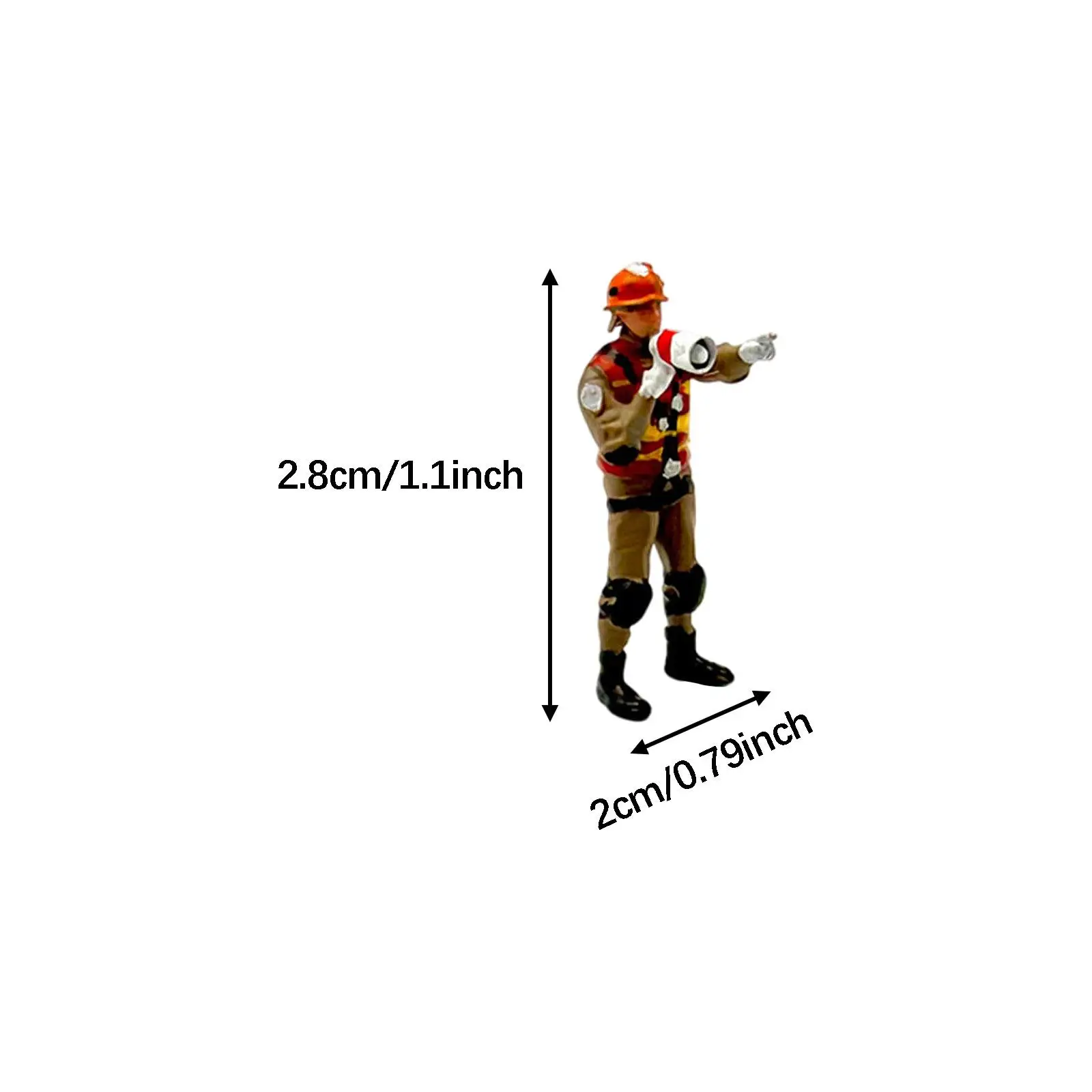1/64 Scale Firefighter Figure Mini Tiny People Model Diorama Action Figures for Micro Landscapes Photography Props Decoration 1/64 Scale Firefighter Figure Mini Tiny People Model Diorama Action Figures for Micro Landscapes Photography Props Decoration