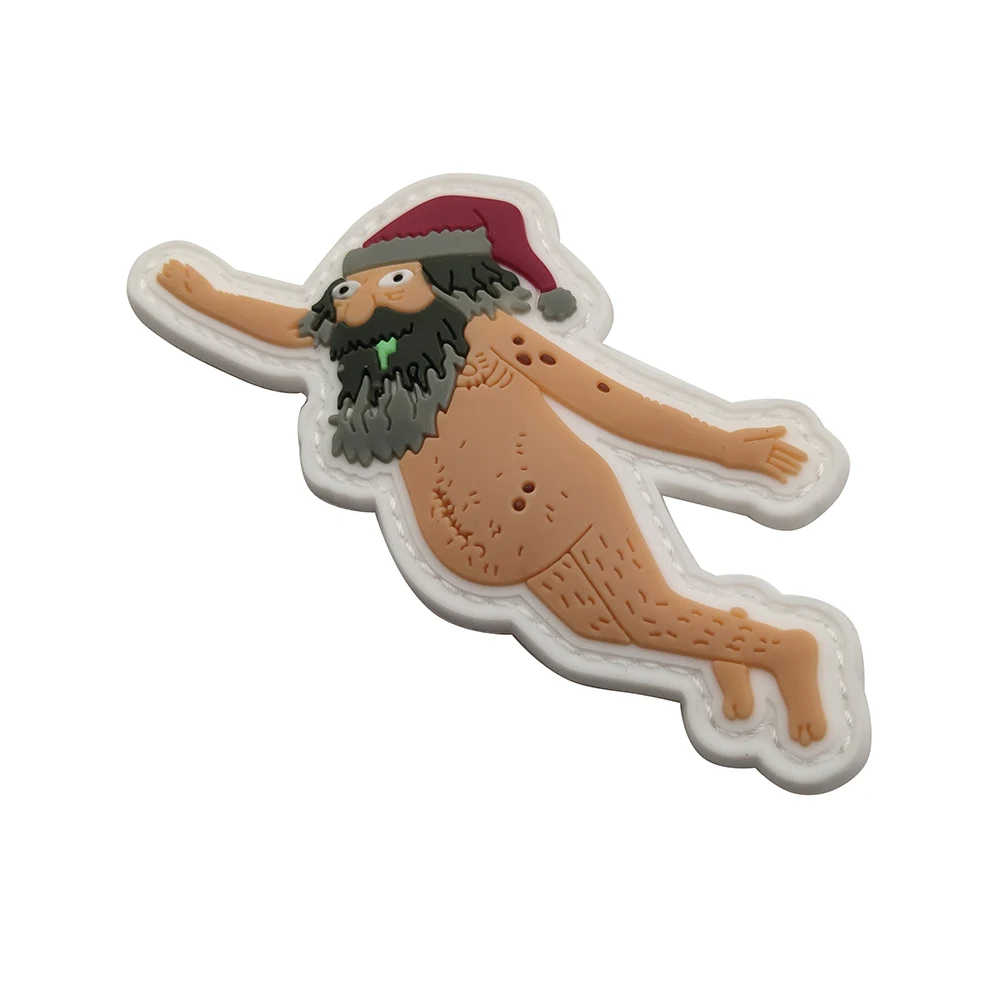 OMG-Parche de PVC para brazalete, pegatina adhesiva, adorno decorativo para Festival, Santa Claus, parches de goma - imagen 4