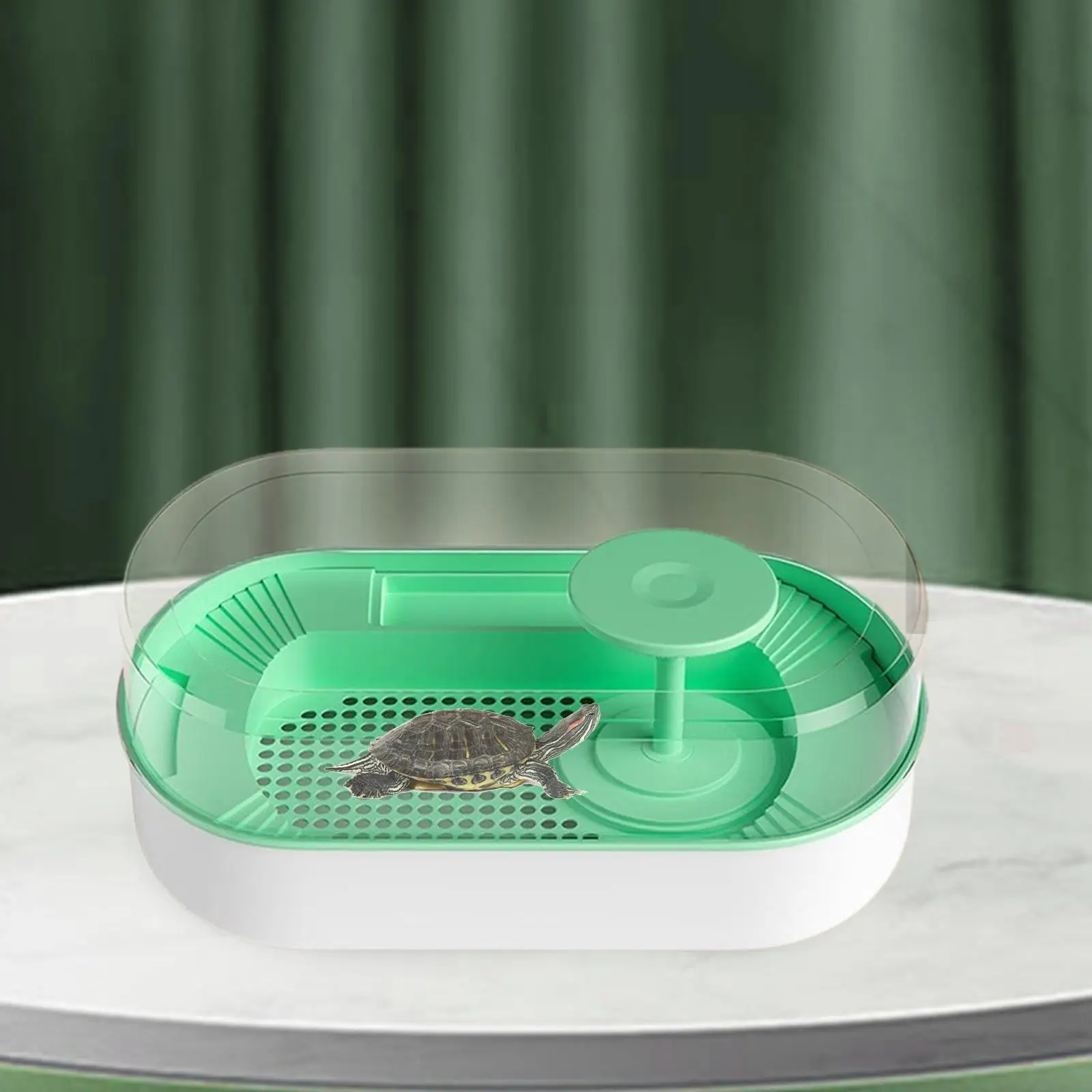 Reptile Habitat Turtle Tank Terrapin Feeding Box Frog Terrapin Lake Pet Turtle Indoor Decor Small Ecological Tank Turtle Boxes