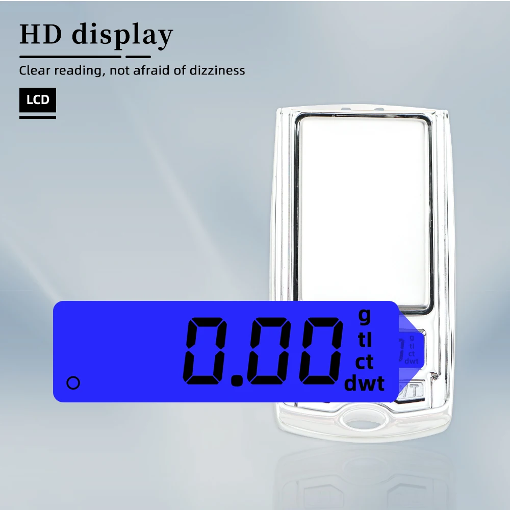 Mini báscula electrónica de 100g/200g, báscula Digital LCD con llave de bolsillo, báscula Digital de 0,01g, báscula de peso para joyería y gramos de oro - imagen 2