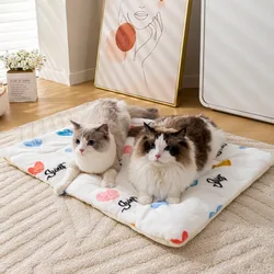 Cama lava acolchada para gatos y perros – Manta suave térmica