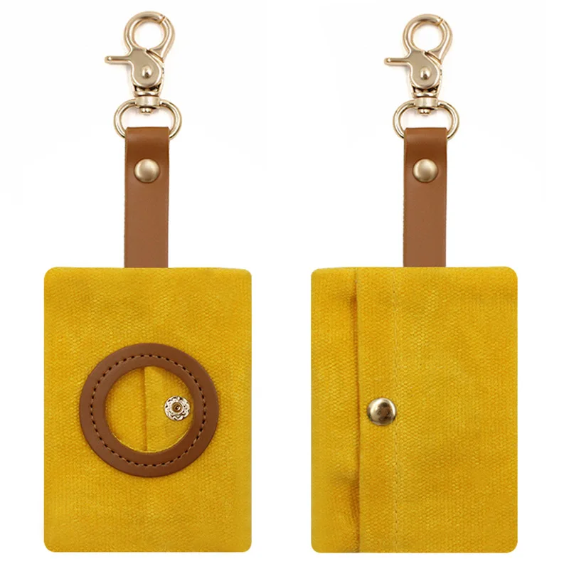 Dispensador de bolsas para excrementos de perros, soporte portátil para bolsas de basura, bolsa ligera para excrementos, contenedor de basura duradero para suministros de limpieza de mascotas