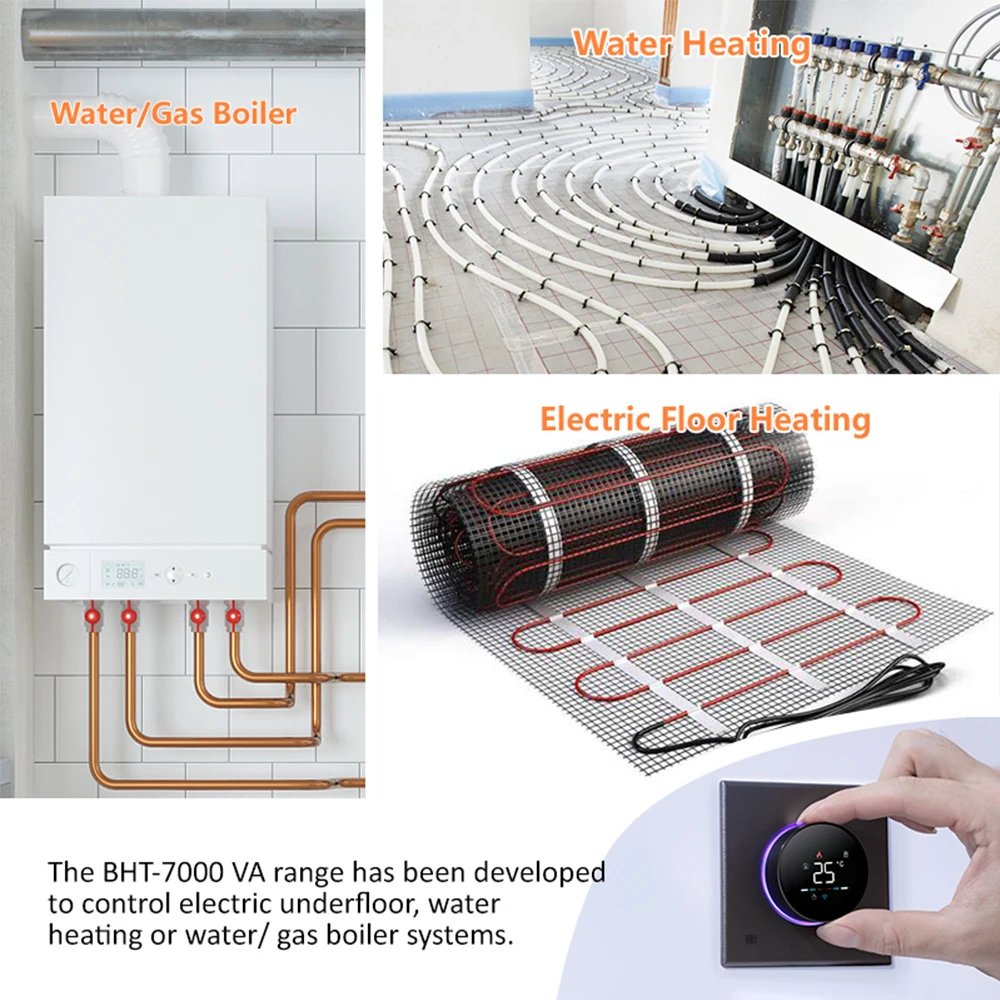 Termostato WiFi inteligente, controlador de temperatura Digital, termostato de calefacción de caldera de Gas y agua programable, termostato de perilla eléctrica - imagen 5