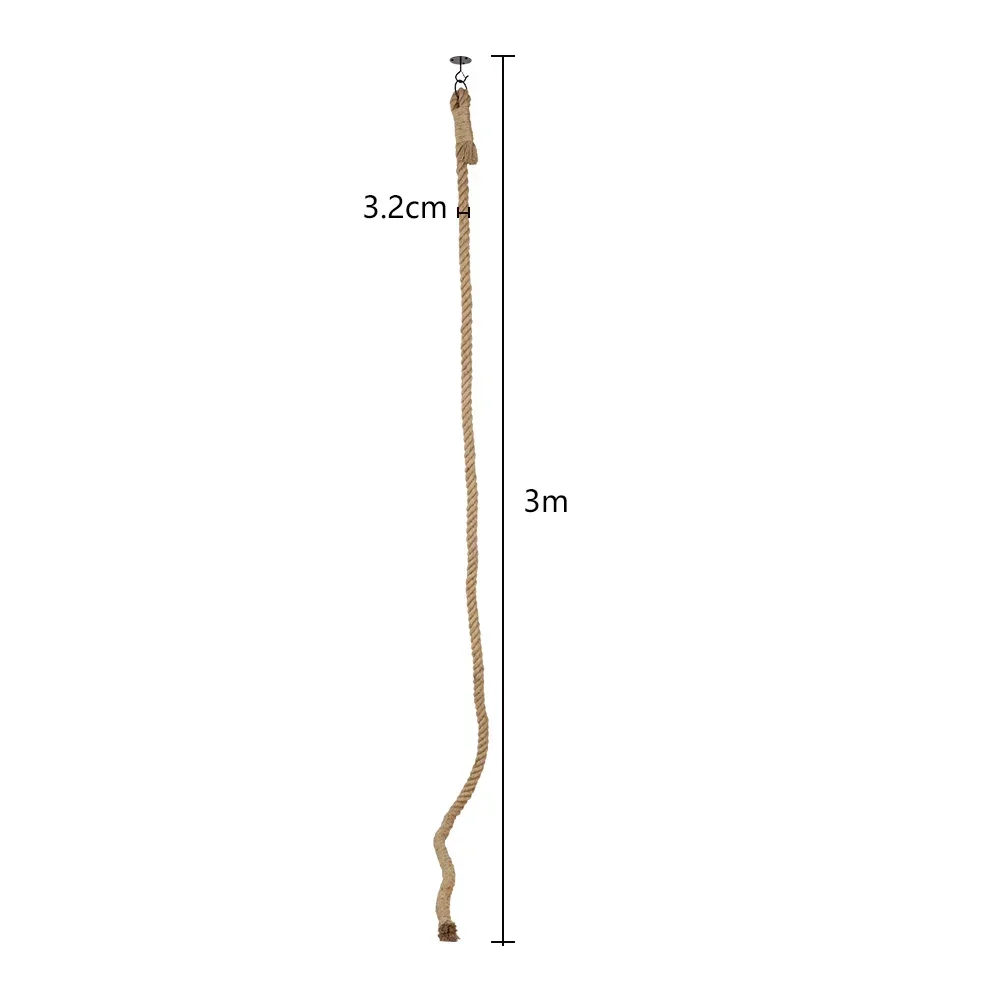 Poste rascador de pared con sisal y escalones de madera para gatos - imagen 4