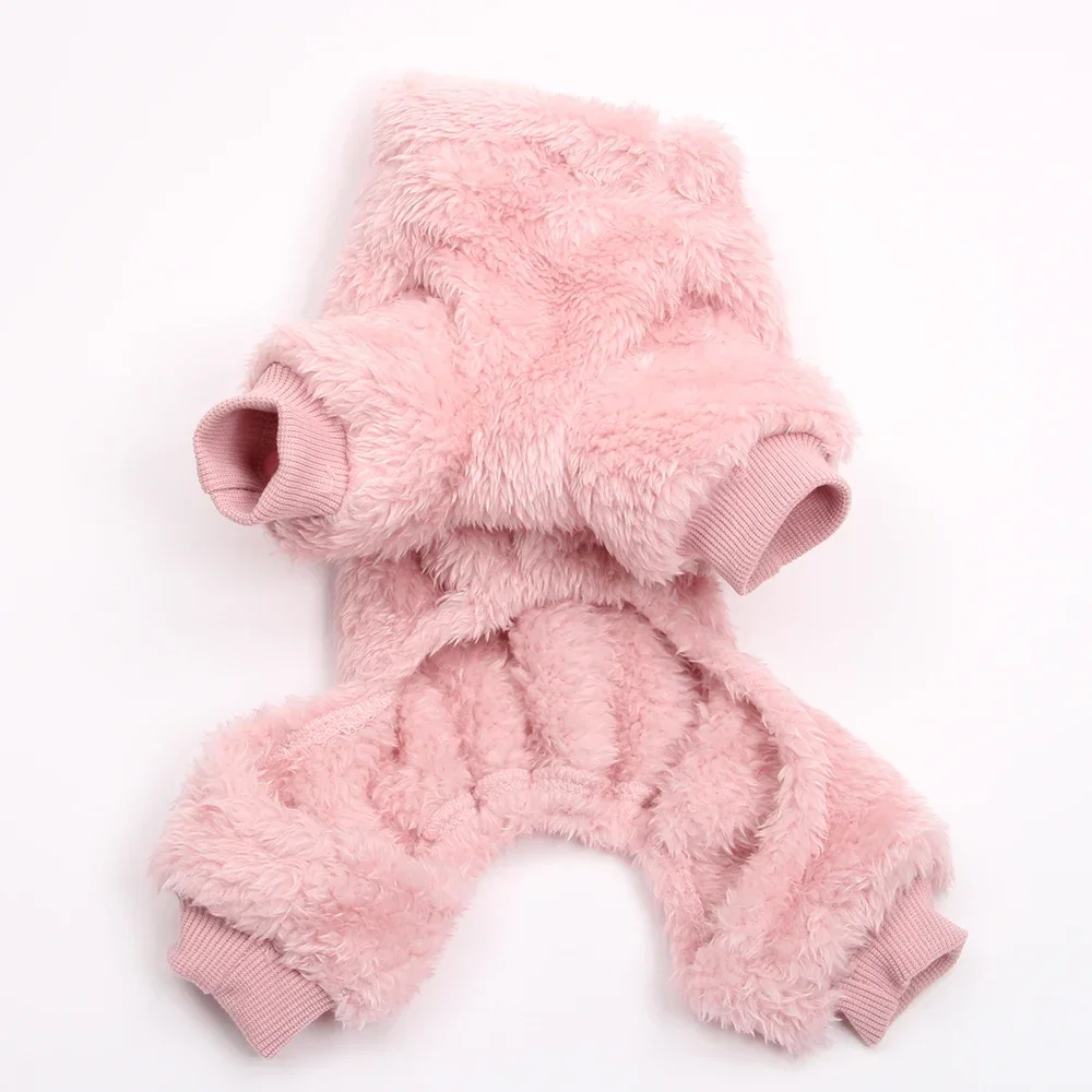 Invierno perro gato mono a rayas Sudadera con capucha diseño sólido mascota cachorro pijamas gato cachorro lindo camisón camiseta adecuada para salir - imagen 5