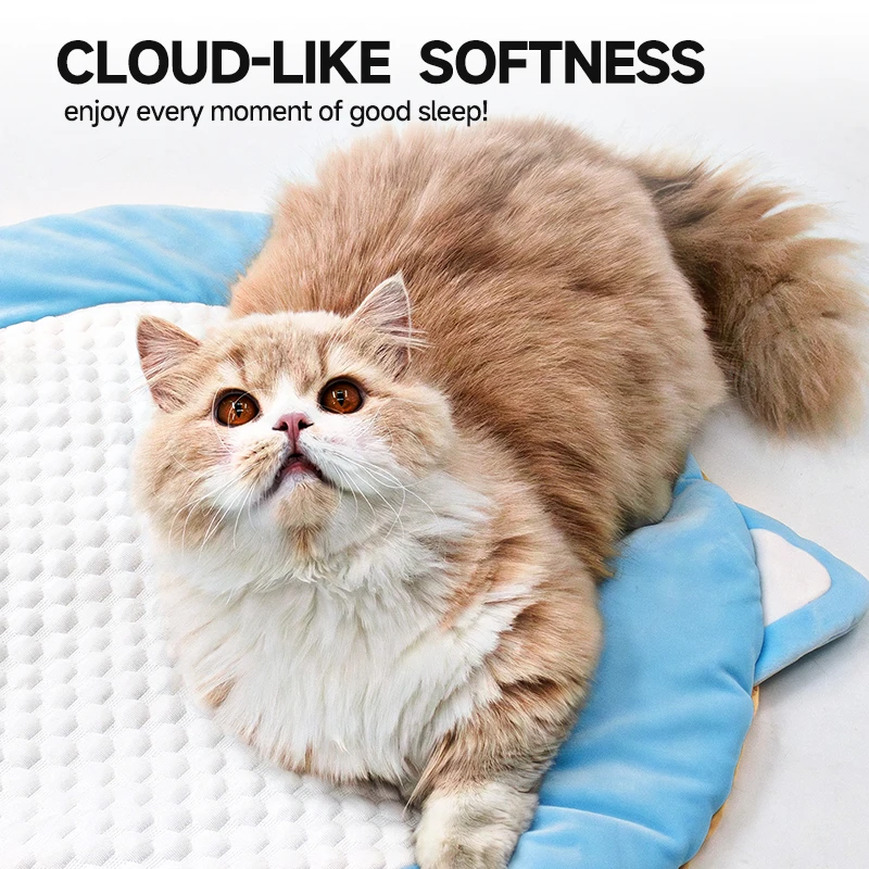 Cama refrescante para gatos – Base antideslizante y lavable - imagen 4
