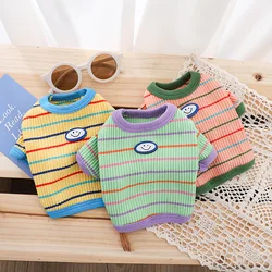 Camisa a rayas para perros pequeños, ropa cómoda para tu perro