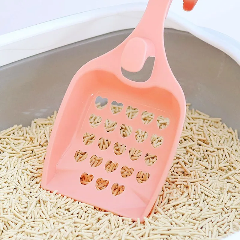 Pala de arena para gatos, pala de arena de plástico para gatos, palas de arena colgantes para limpieza de inodoro de gatos, pala de arena para gatos pequeños, productos para mascotas - imagen 2