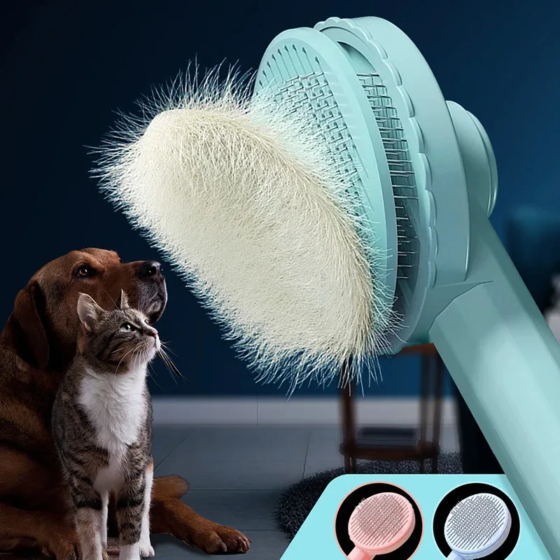 Cepillo para gatos, cepillo para el cuidado de mascotas, para eliminar pelos, removedor de pelo para gatos, peine para quitar el pelo de mascotas, accesorios para el cuidado de cachorros y gatitos