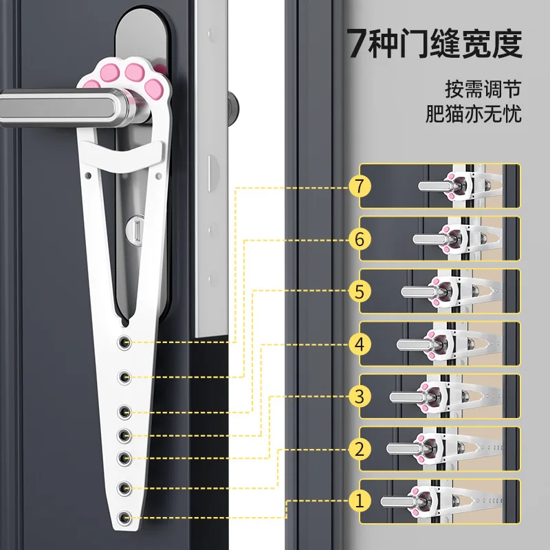 Artefacto de costura para puerta de mascota y gato, libre para entrar y salir sin perforar, agujero para puerta del dormitorio del perro y cachorro - imagen 3