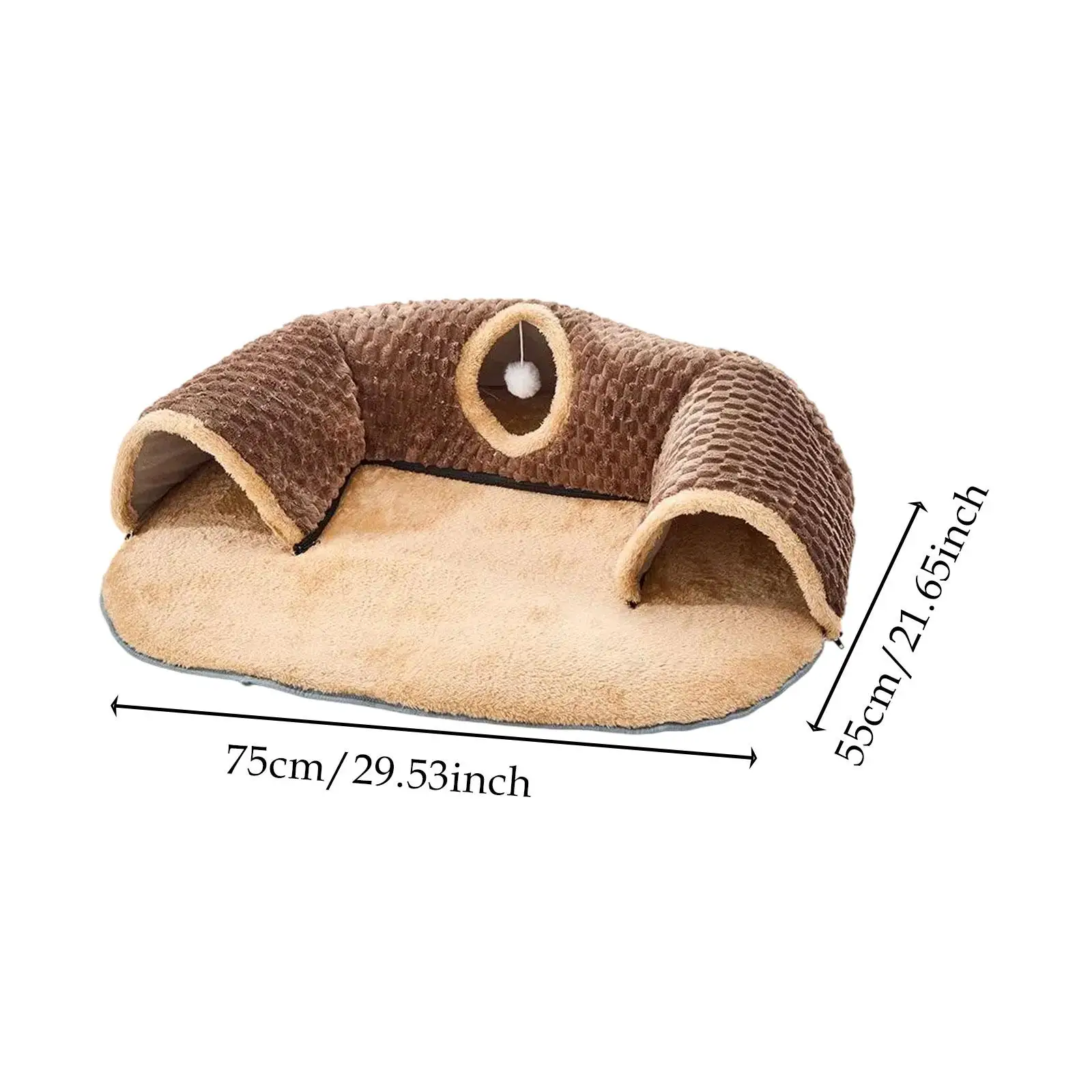 Cat Activity Center Hideout 2 in 1 Cat Tunnel Bed for Rabbit Hamster Outdoor