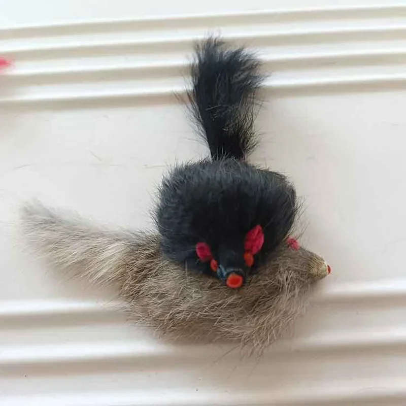Ratones de peluche y mordedores, juguetes para gatos - imagen 3