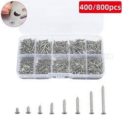 Tornillos autorroscantes madera - Juego mixto M2 cabeza plana