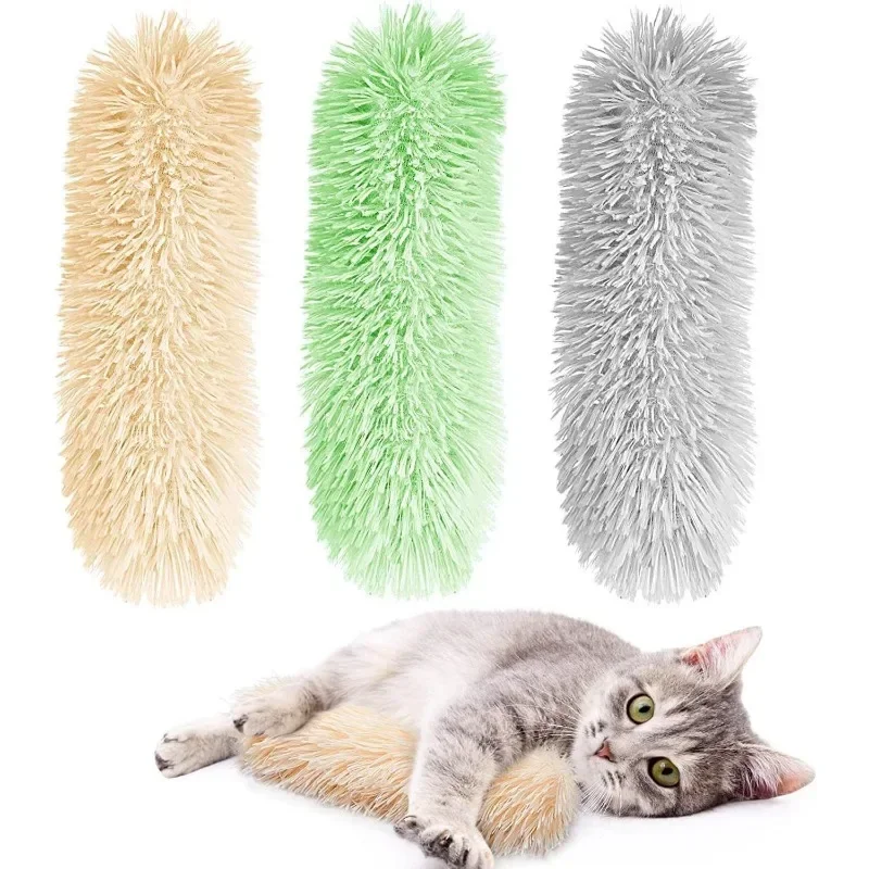 Almohada de felpa con sonido de Hierba Gatera para gato, juguete interactivo autocurativo para masticar, suministros para mascotas - imagen 2