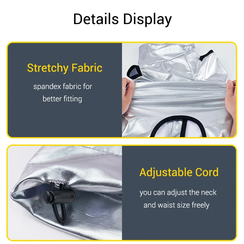 Mono impermeable para perros de niña o niño, ropa cálida de primavera para mascotas para razas medianas y grandes, disfraz para perros espaciales plateados con vientre cerrado - imagen 3