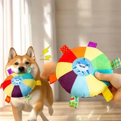 Perro caliente de peluche, campana de juguete de dibujos animados, cachorro, perro pequeño, juguete para rechinar los dientes, resistente al desgaste, juguete para mascotas resistente a mordeduras