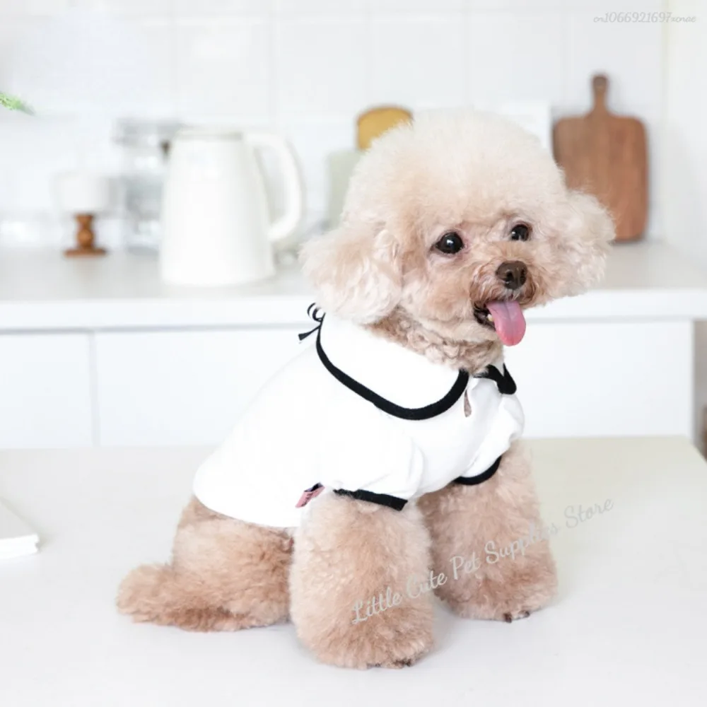 Abrigo inferior con solapa para cachorro, camisa para perro, camiseta para mascota, ropa para perros y gatos, ropa para mascotas, ropa de peluche, forro superior, ropa para cachorros, chaleco para perros