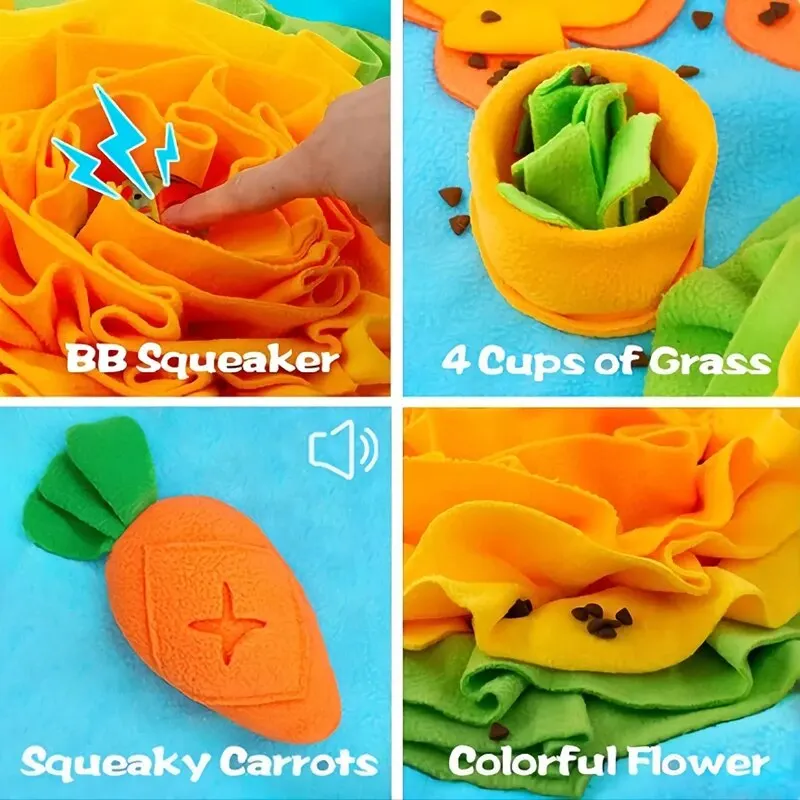 Alfombrilla de alimentación para mascotas grandes, juguete interactivo para perros, olfatear y tratar, promueve la estimulación, adecuado para todas las razas - imagen 2