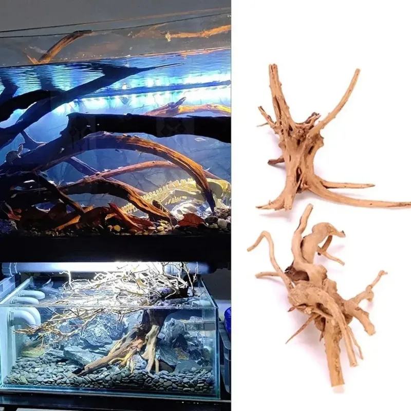 Acuario Driftwood Natural pecera planta decoración árbol acuario pecera tocón acuario hogar pecera paisajismo decoraciones - imagen 2